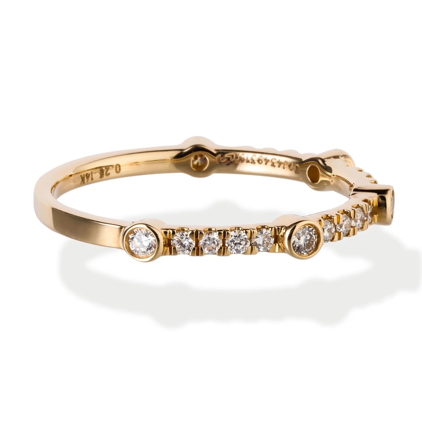 Diamond Ring Band 14kt Gold