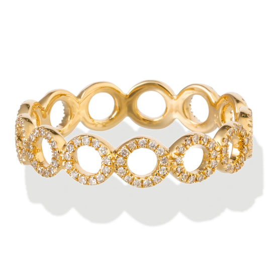 Diamond Open Round Ring 14kt Gold