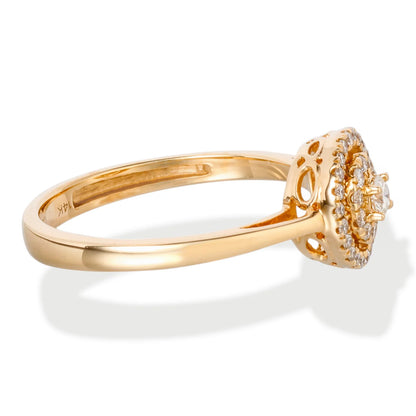 Diamond Halo Ring 14k Diamond