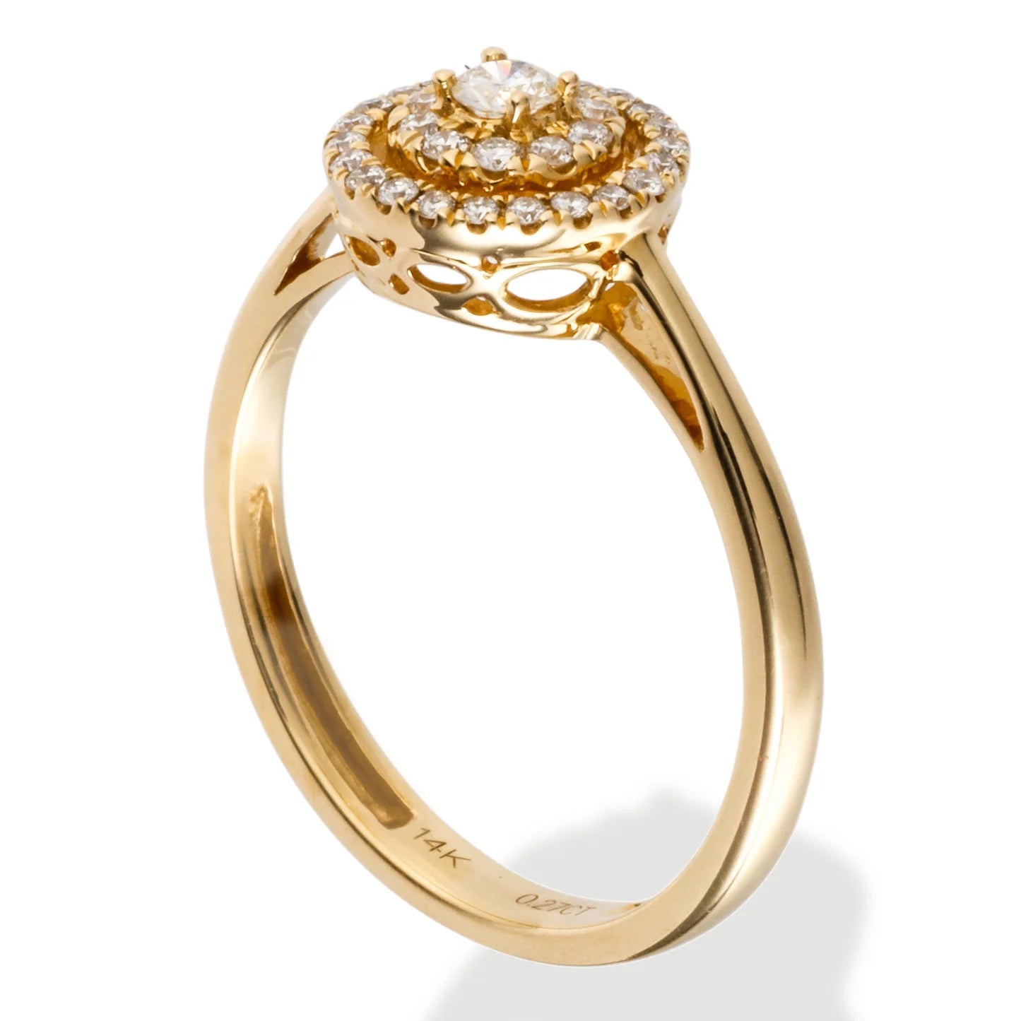 Diamond Halo Ring 14k Diamond