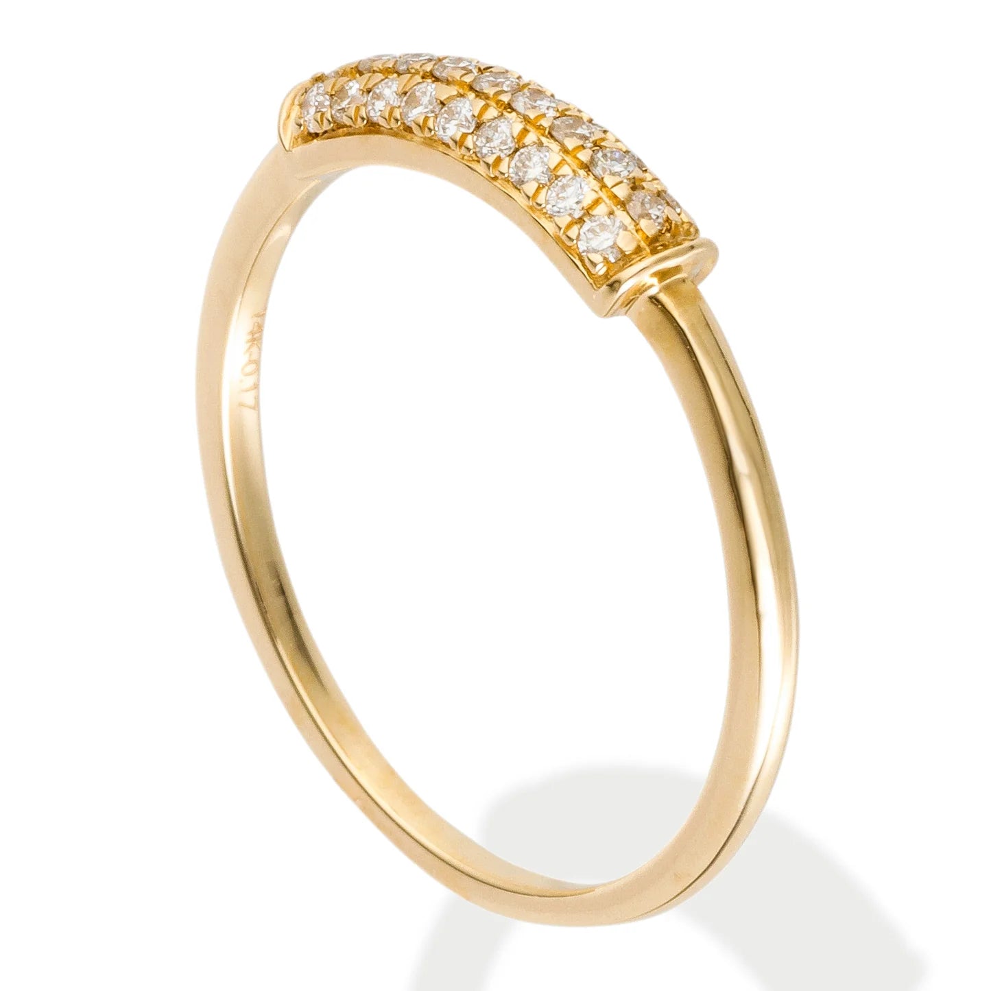 Diamond Bar Ring 14kt Gold