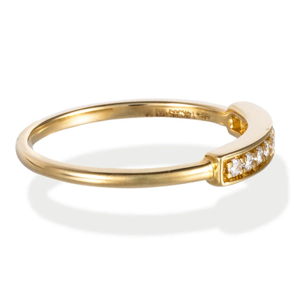 Diamond Bar Ring 14kt Gold