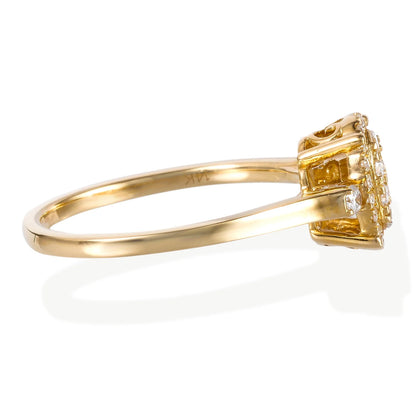 Diamond Oval Shape Ring 14kt Gold