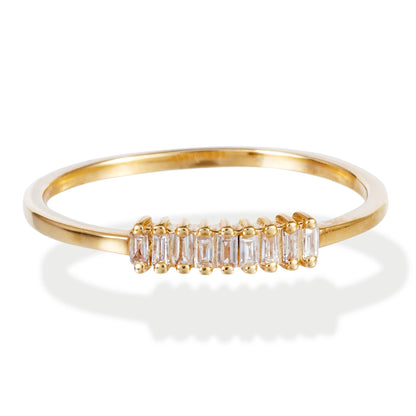 Diamond Baguette Ring 14kt Gold