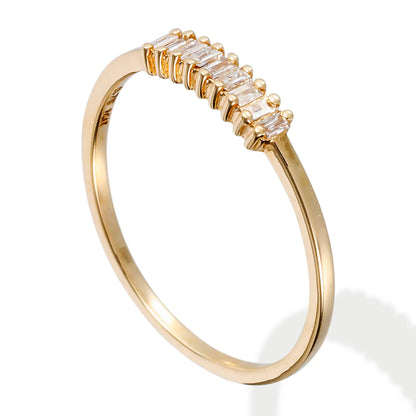 Diamond Baguette Ring 14kt Gold