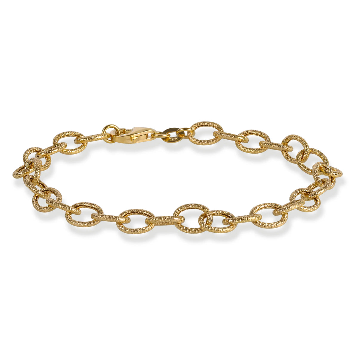14kt Gold Oval Link Bracelet