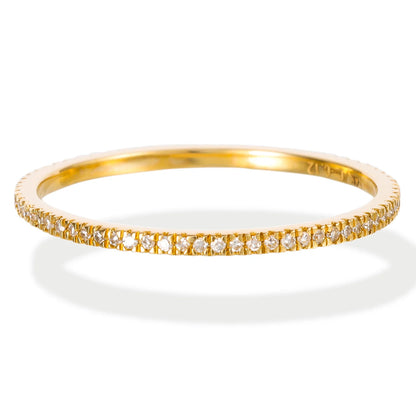 Diamond Ring Full Band 14kt Yellow Gold