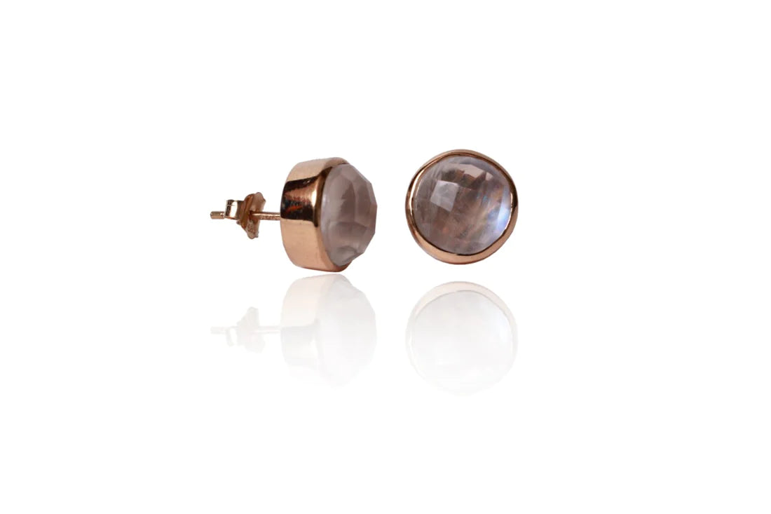 Diamond / Stone Round Earrings