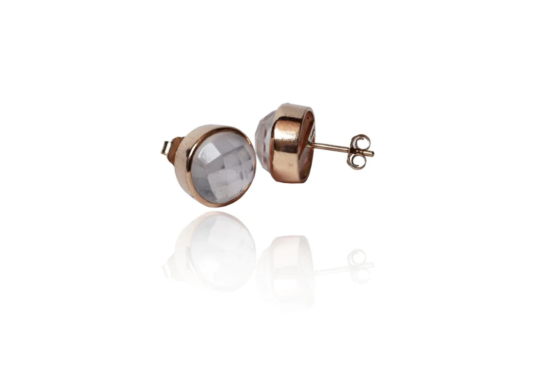 Diamond / Stone Round Earrings