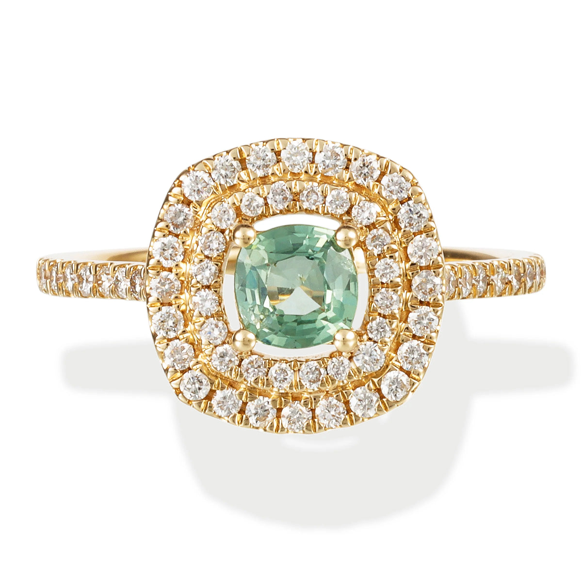 Diamond / Stone Cushion Shape Ring