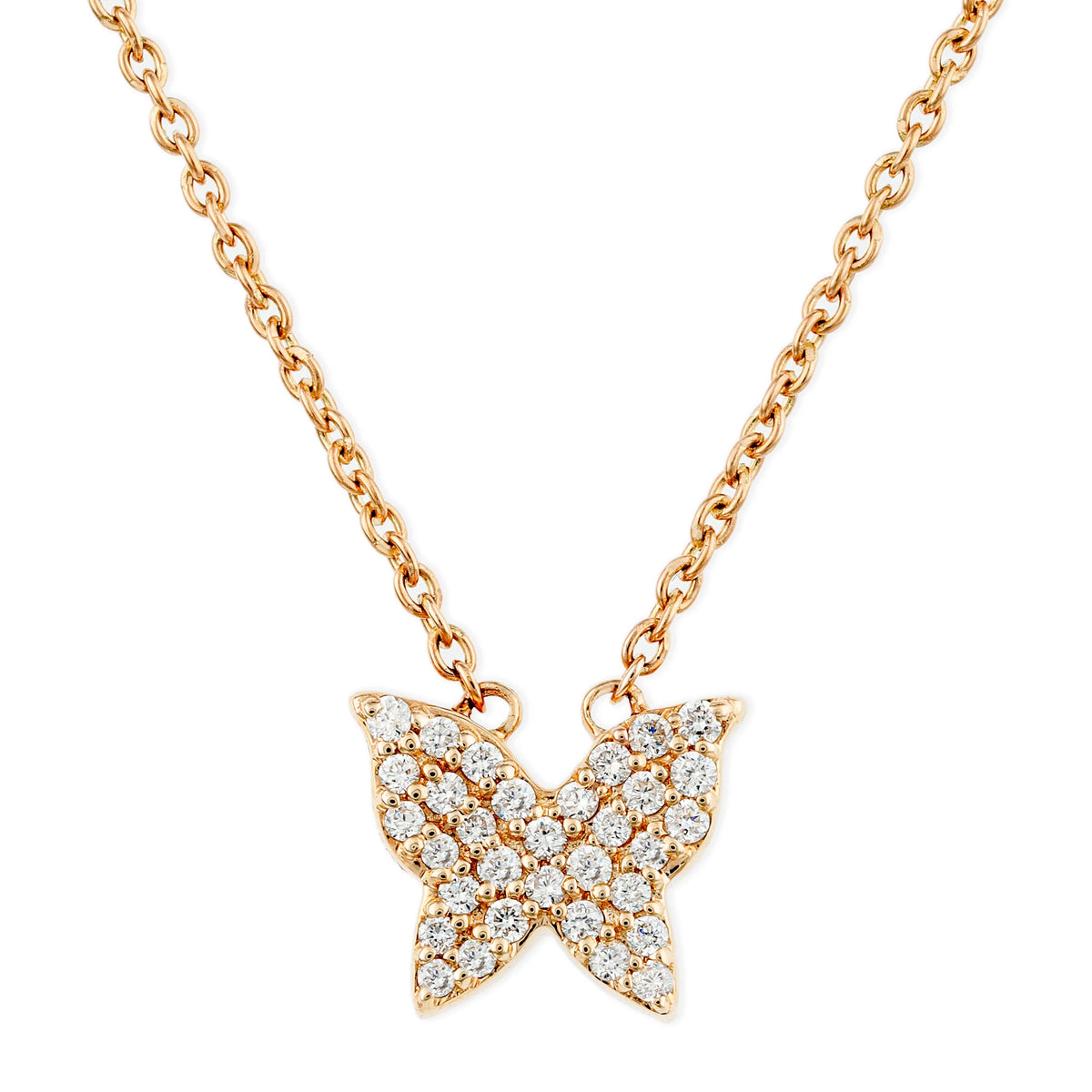 Diamond Butterfly Necklace
