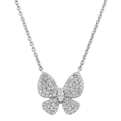 Diamond Butterfly Necklace