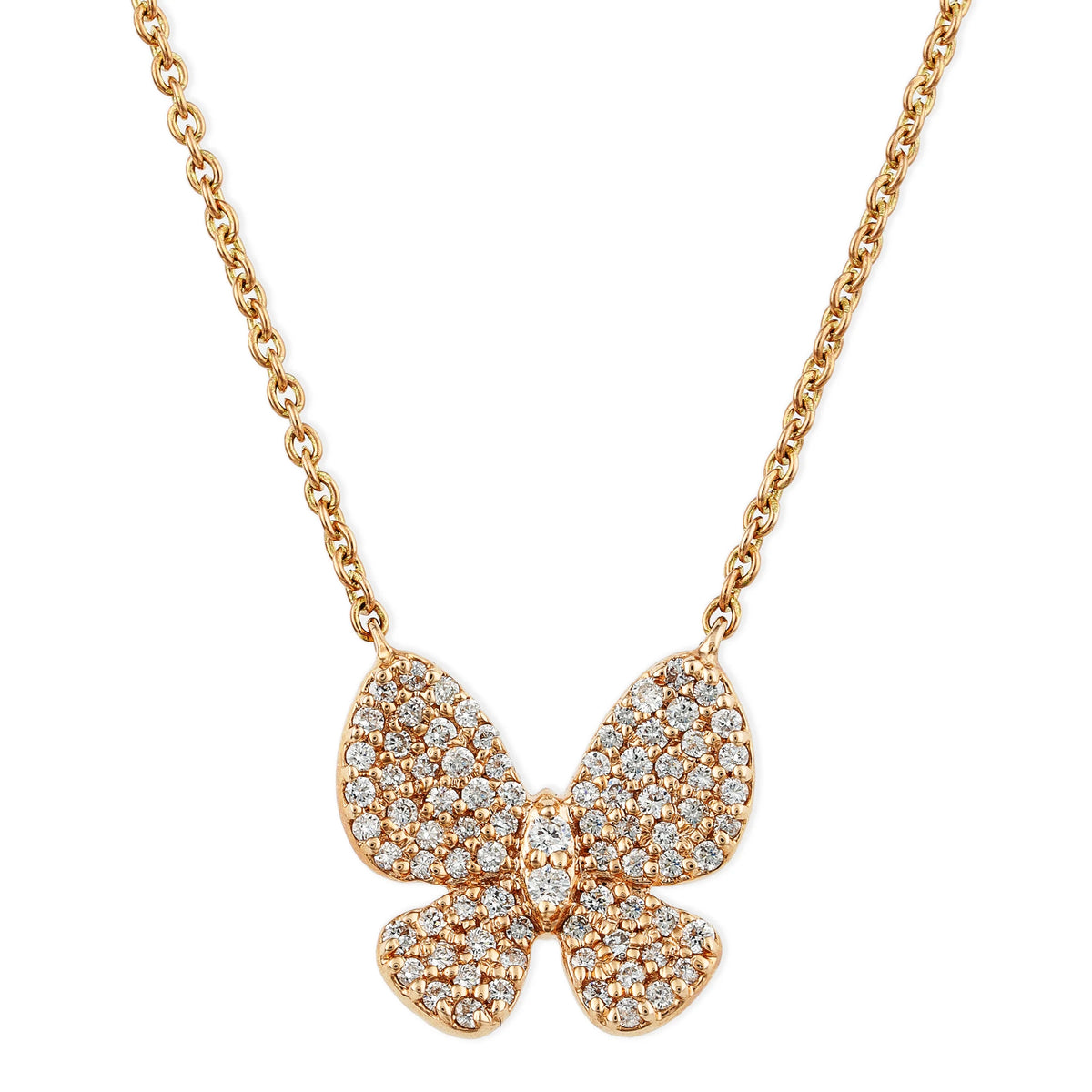 Diamond Butterfly Necklace