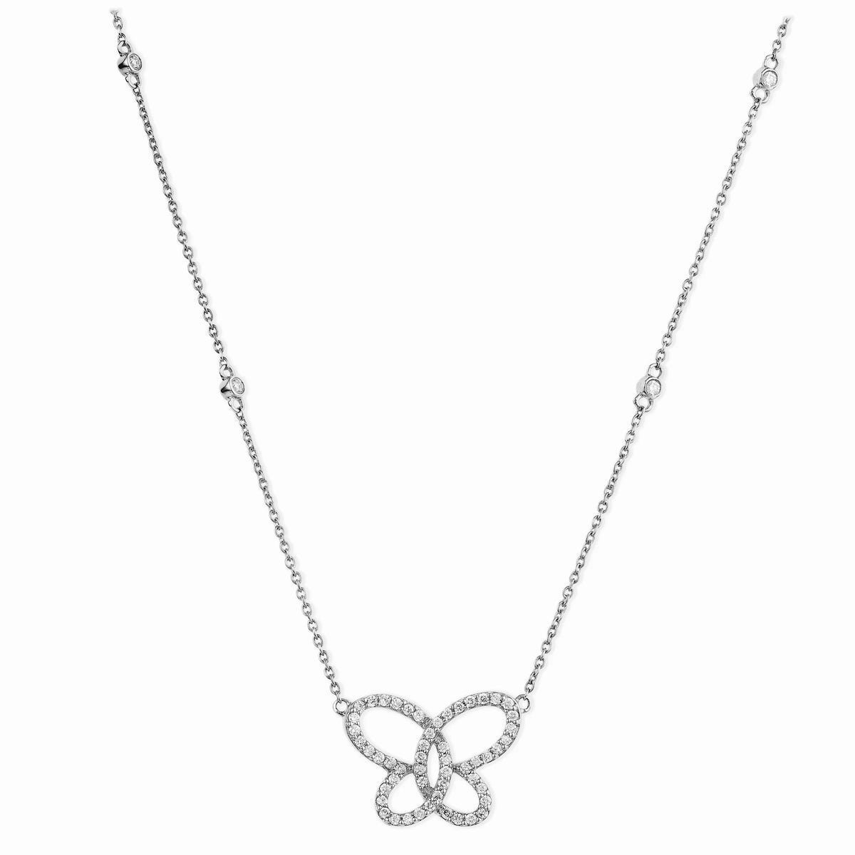 Diamond Butterfly Necklace