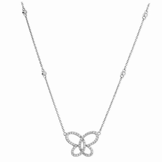 Diamond Butterfly Necklace