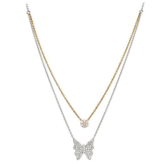 Diamond Butterfly Necklace