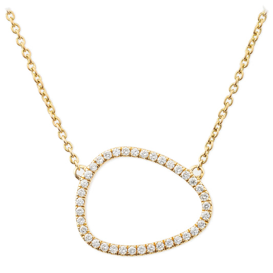 Diamond Open Irregular Necklace