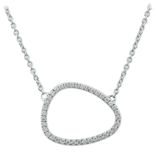 Diamond Open Irregular Necklace