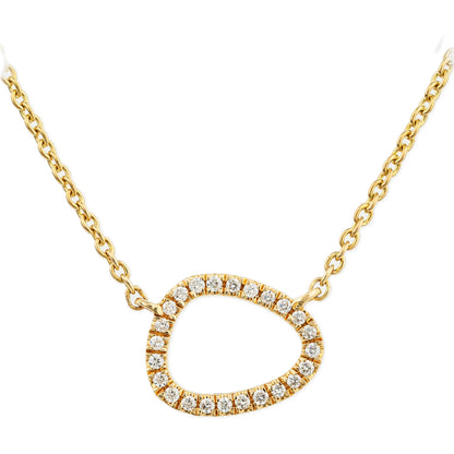 Diamond Open Irregular Necklace