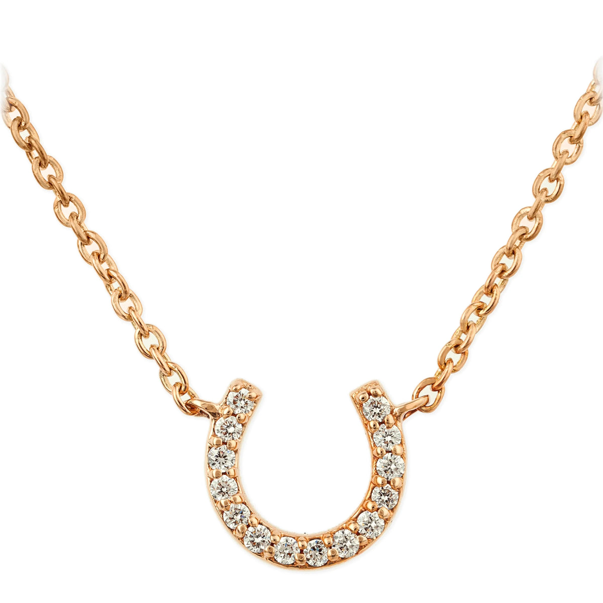 Diamond Horseshoe Necklace