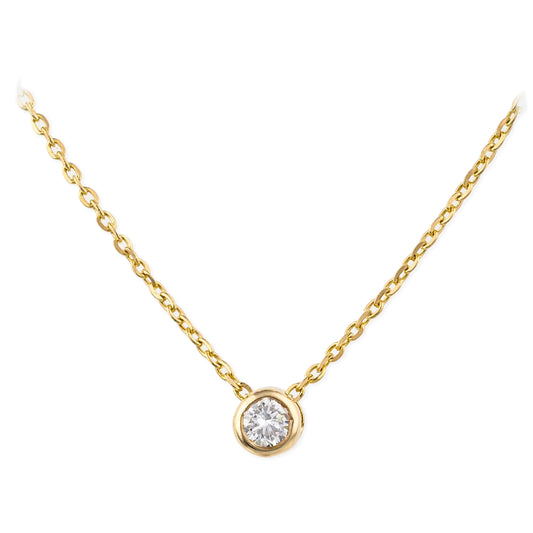 Diamond Round 1 Pcs Necklace