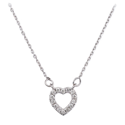 Diamond Open Heart Necklace