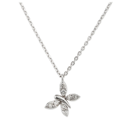 Diamond Butterfly Necklace