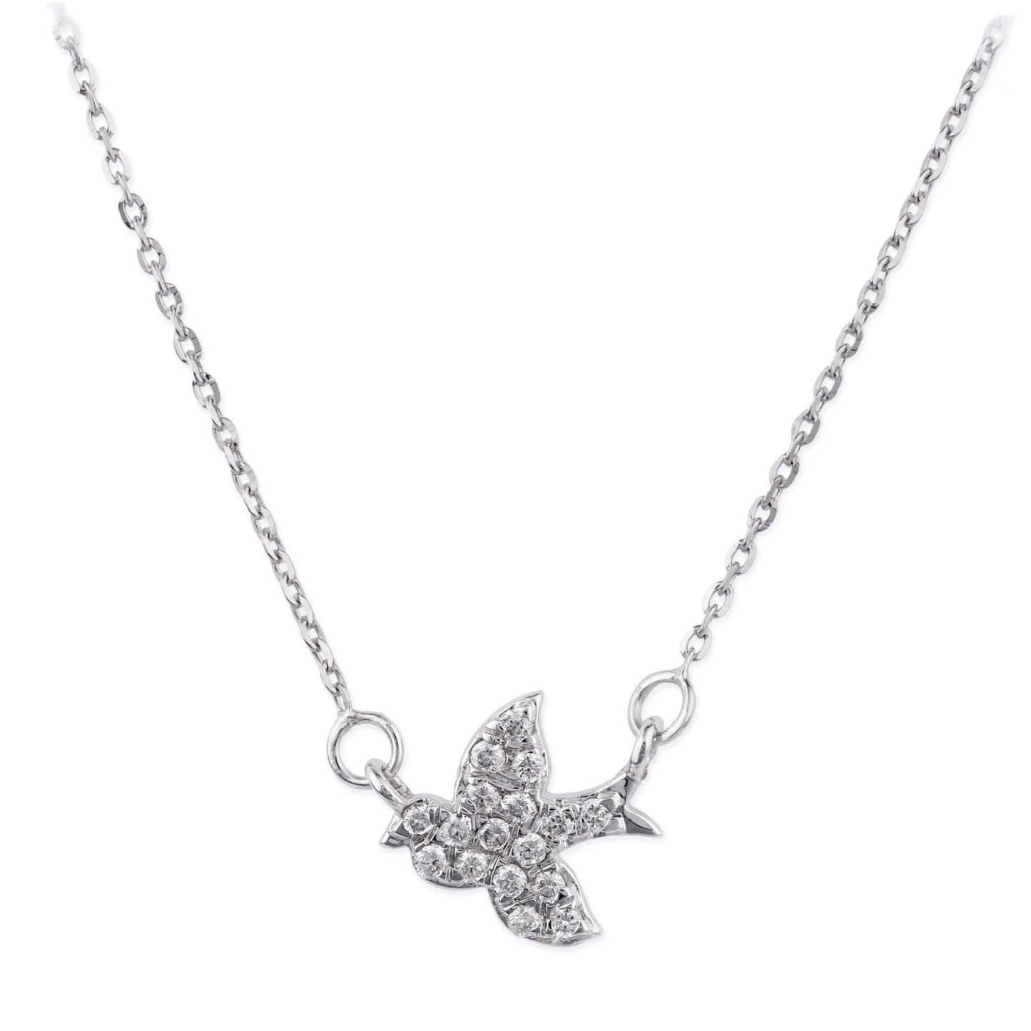 Diamond Bird Necklace