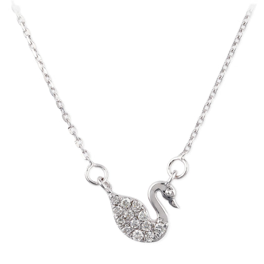 Diamond Swan Pendent