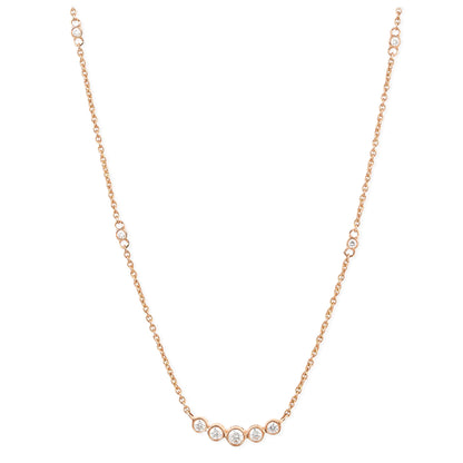 Diamond 5 Pcs Curved Necklace