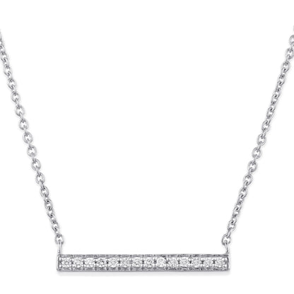 Diamond Bar Necklace