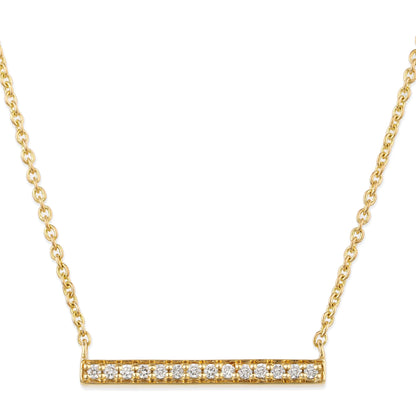 Diamond Bar Necklace