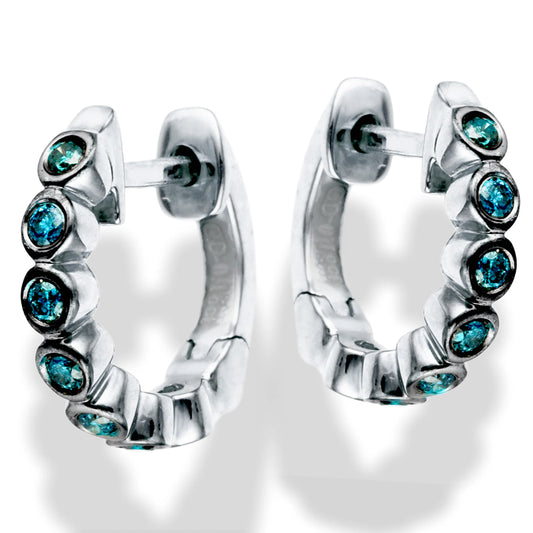 Diamond Huggies Earrings White Gold