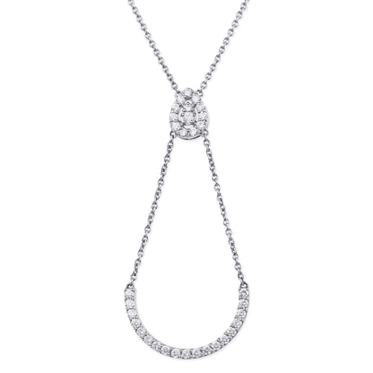 Diamond Curved Bar Necklace