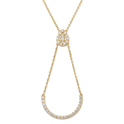 Diamond Curved Bar Necklace