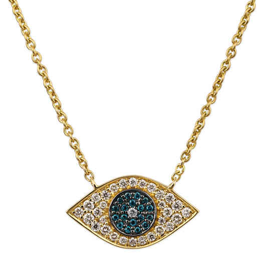 Diamond Evil Eye Necklace