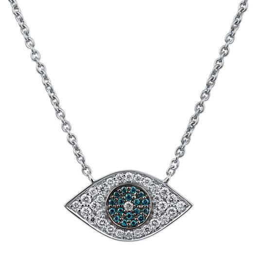 Diamond Evil Eye Necklace