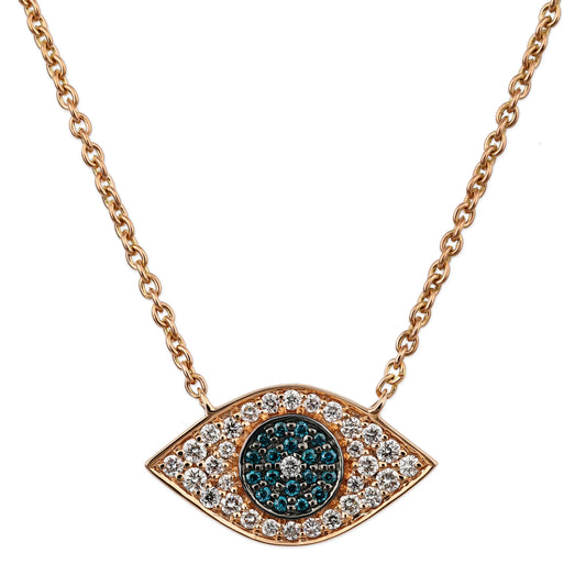 Diamond Evil Eye Necklace