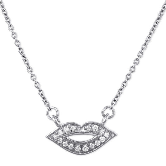 Diamond Lip Necklace