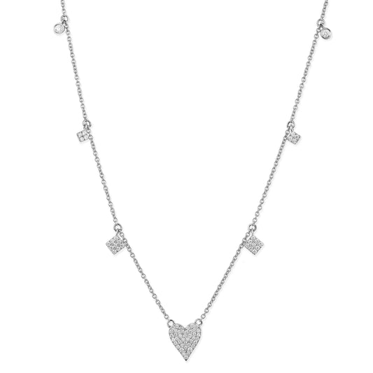 Diamond Heart Shape Necklace