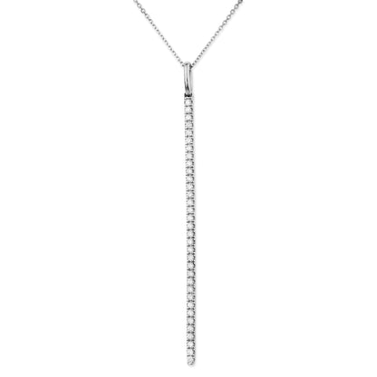 Diamond Bar Pendent Necklace