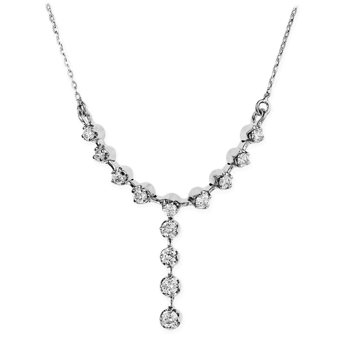 Diamond Y Necklace