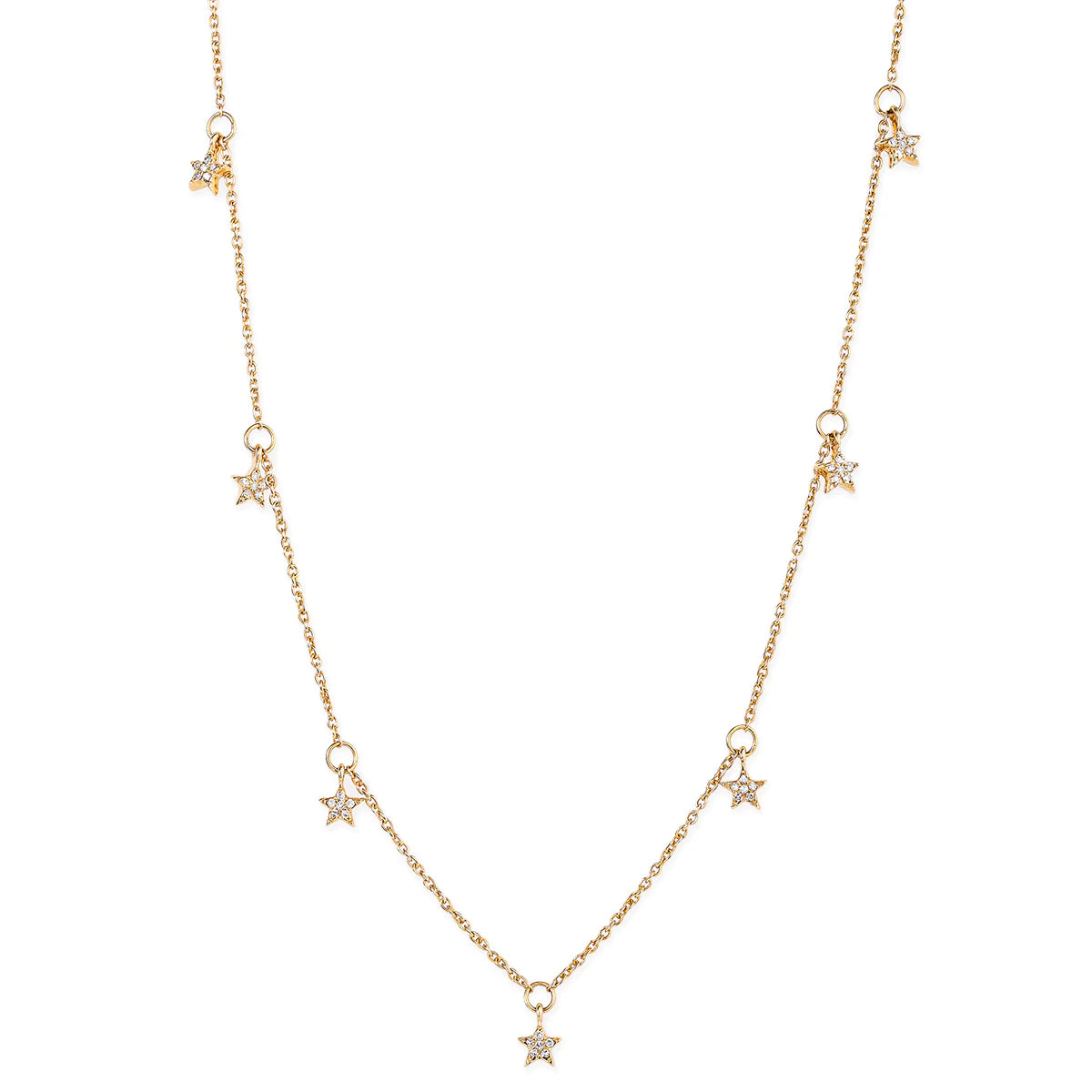 Diamond Dangline Star Necklace