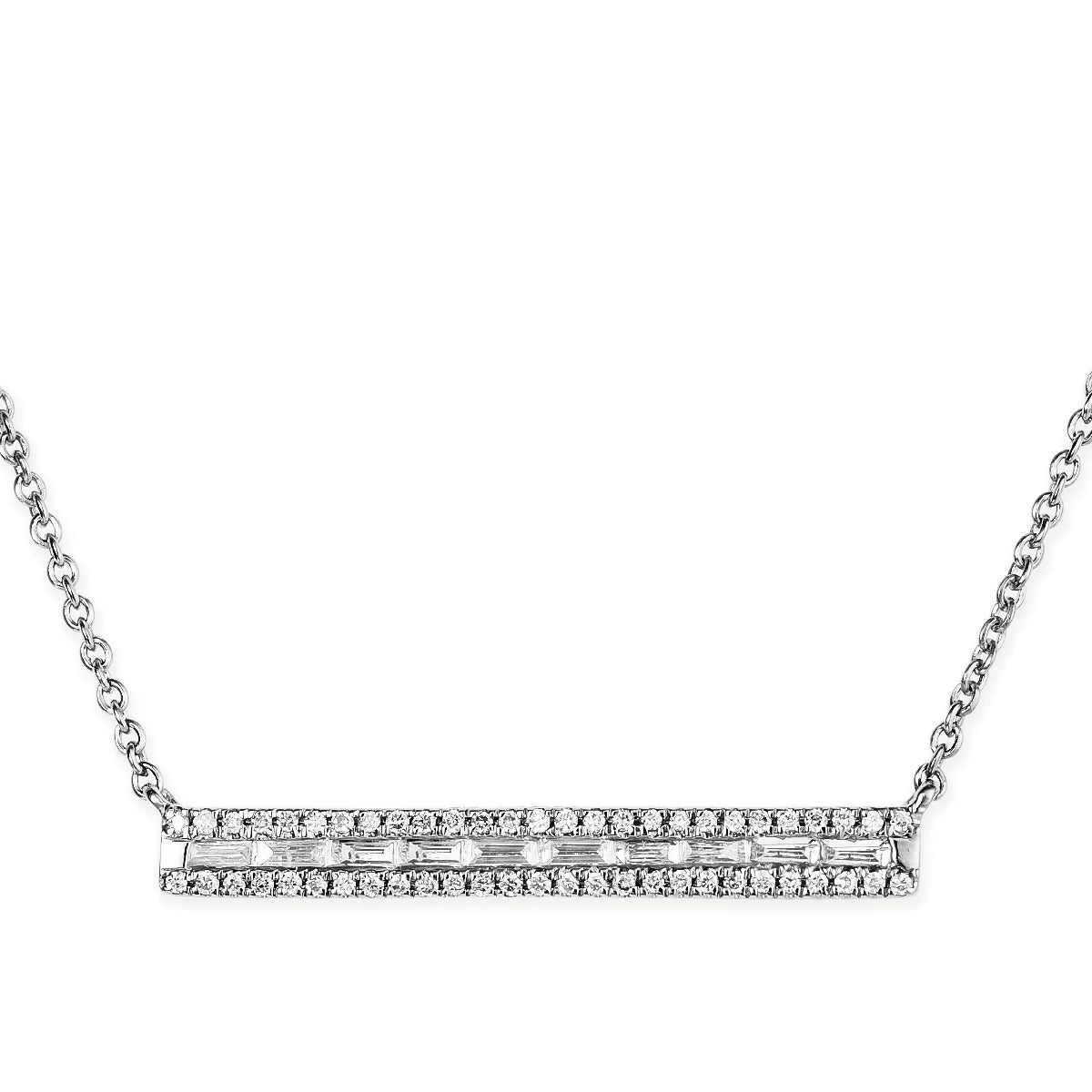 Diamond Bar Necklace