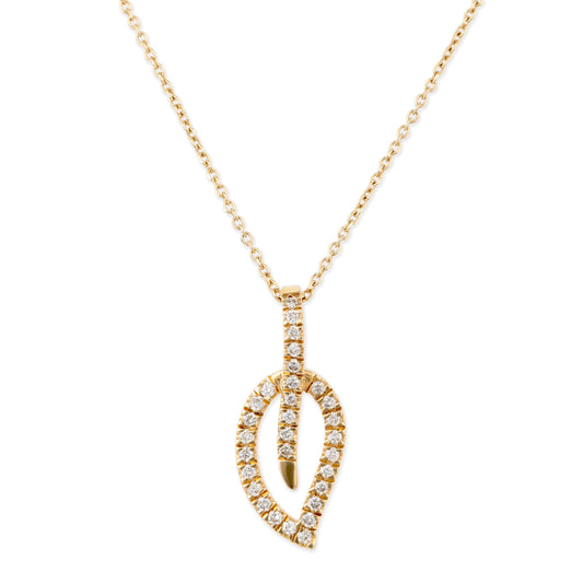 Diamond Leaf Pendent