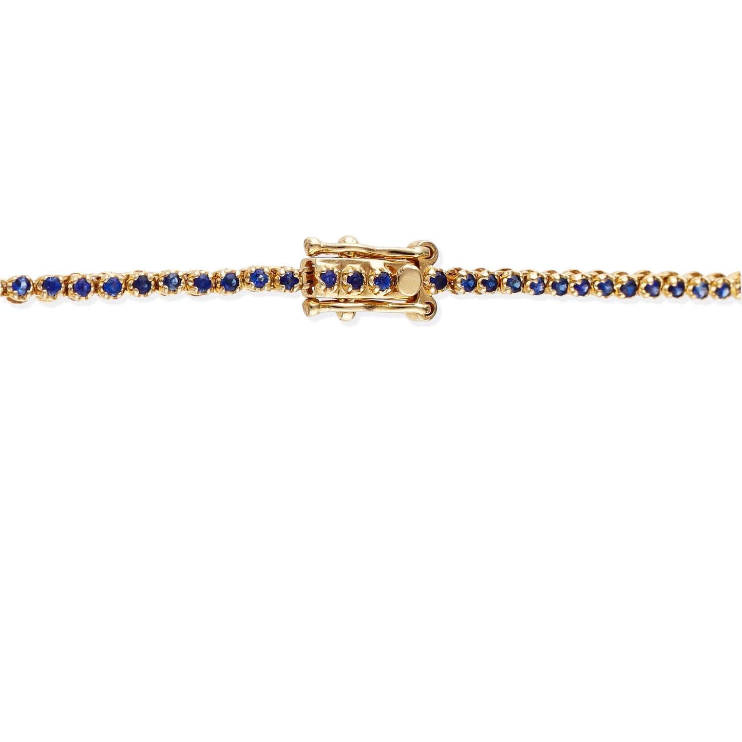 Blue Sapphire Tennis Necklace