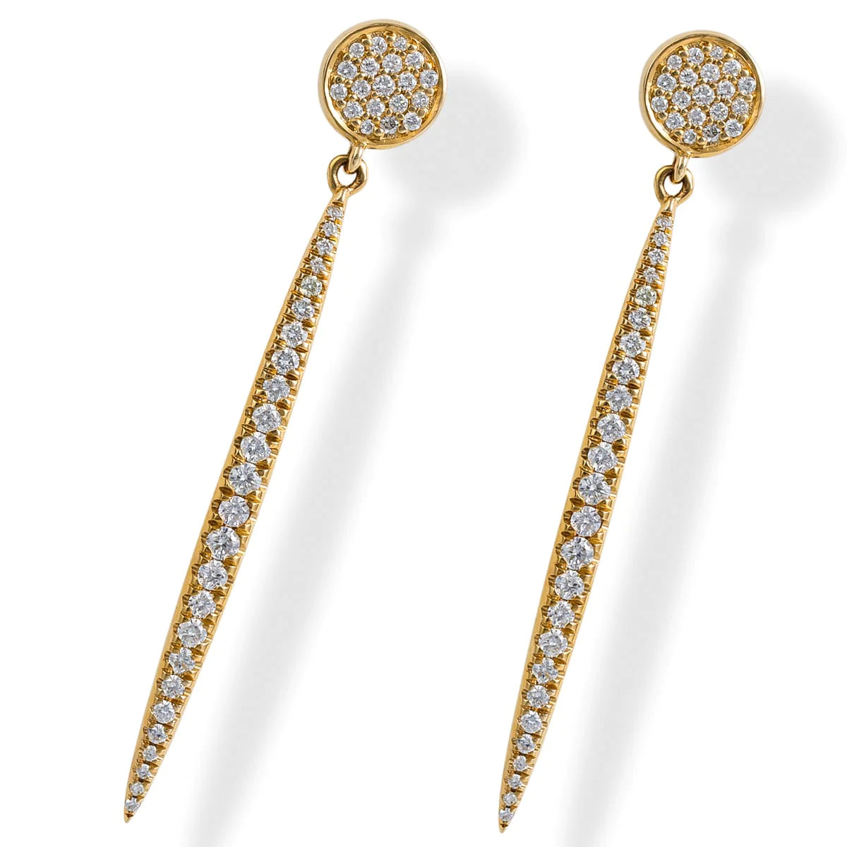 14kt. Diamond Spike Earrings
