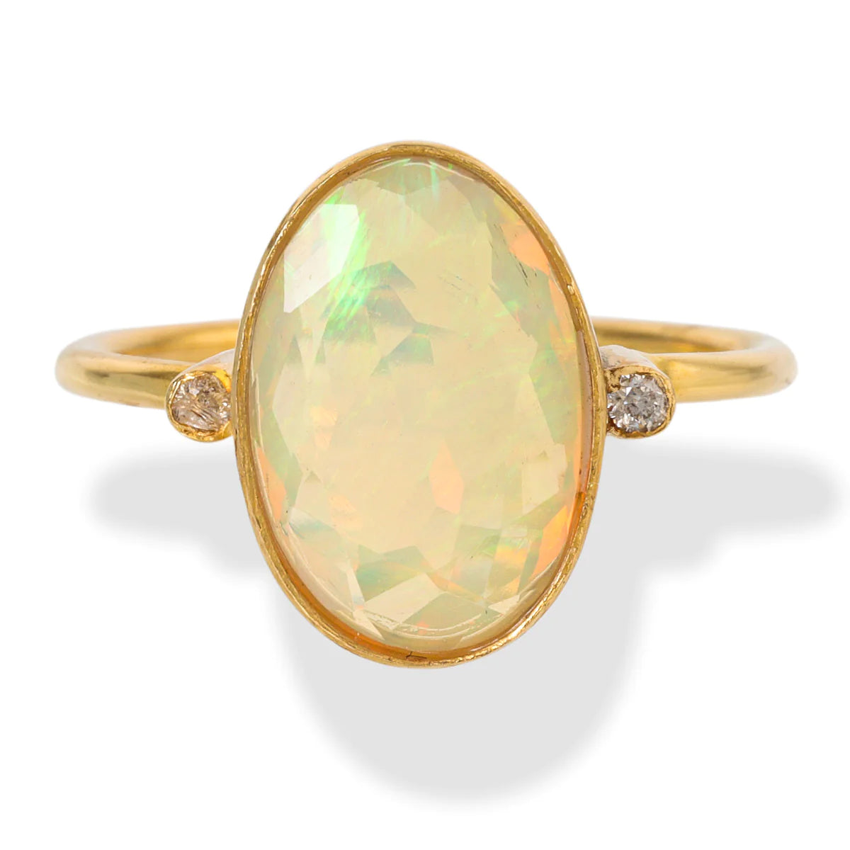 Diamond/ Opal Ring
