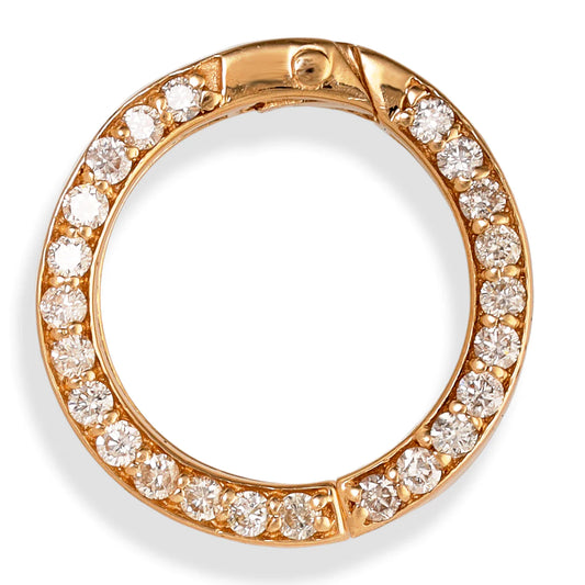 14kt Yellow Gold Diamond Round Lock