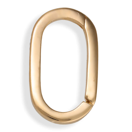 14k Yellow Gold Paperclip Flat Lock